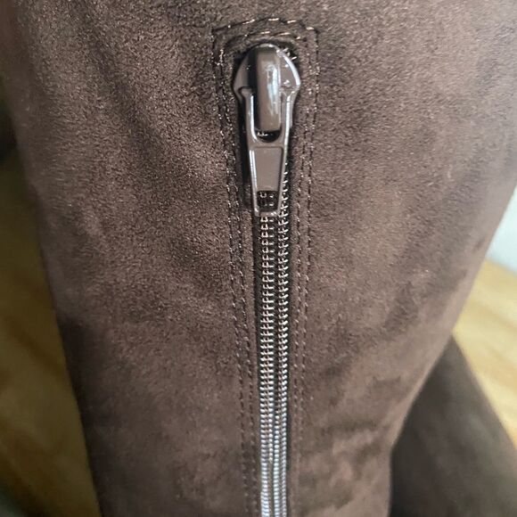 New Lane Bryant brown over the knee boots Block heel women’s 7w 7 wide width - Picture 11 of 11